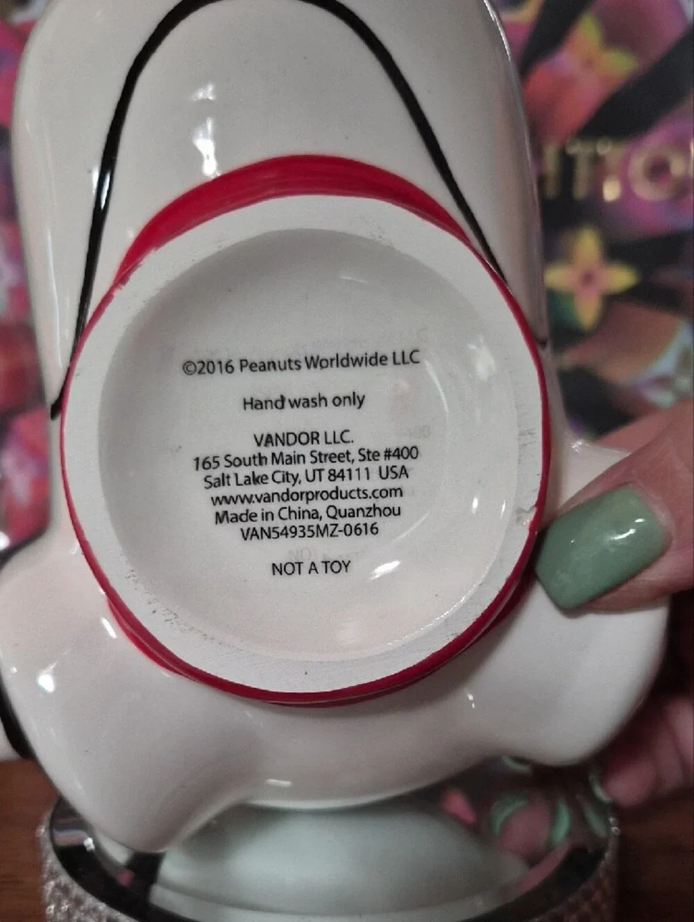 Snoopy Ceramic Head 16 Oz. Mug